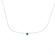 OCEANIA White Gold Emerald Elphine Necklace