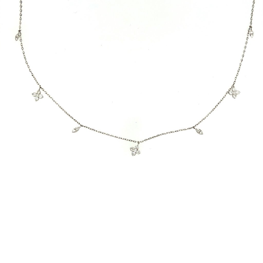 Dainty daisy necklace / white - Chauncey and Coco