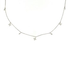 LILA White Gold Iliana Diamond Necklace