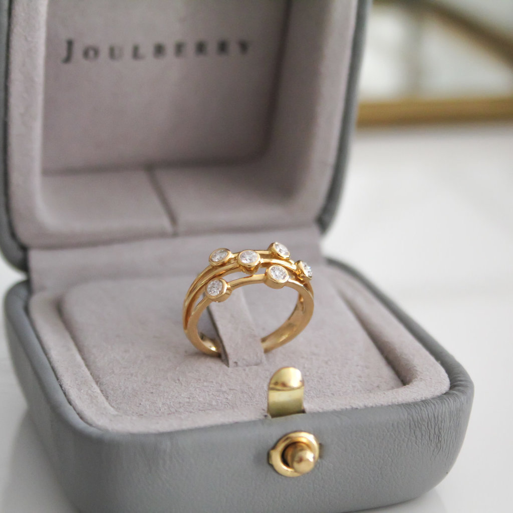 BLOSSOM Gold Moet Diamond Ring 0.38ct