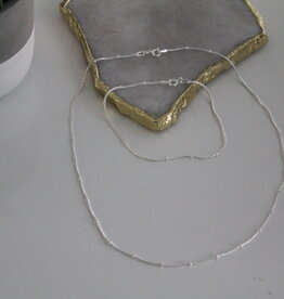 LILA Silver Jasmine Snake  Necklace