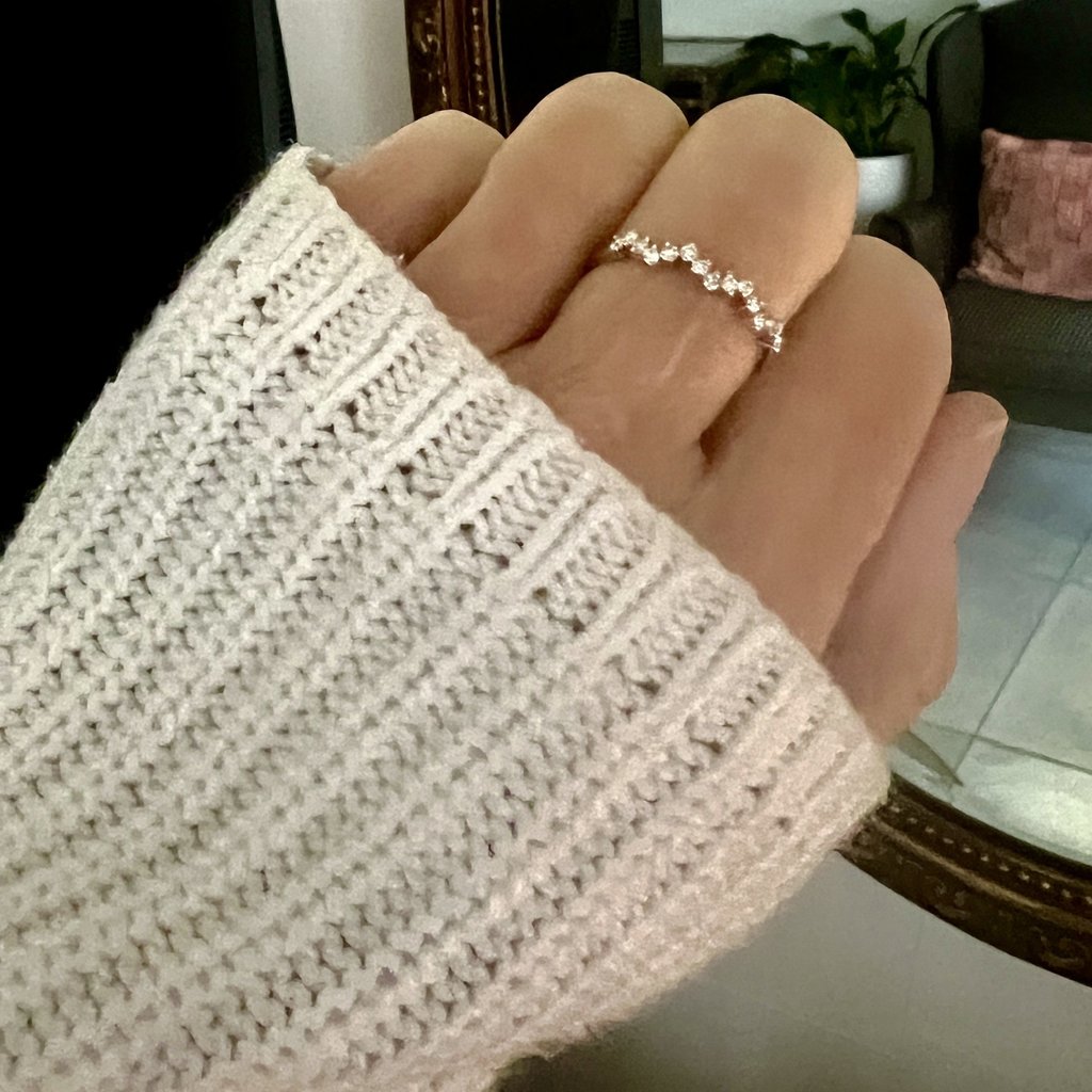 DARCY White Gold Starry Diamond Ring