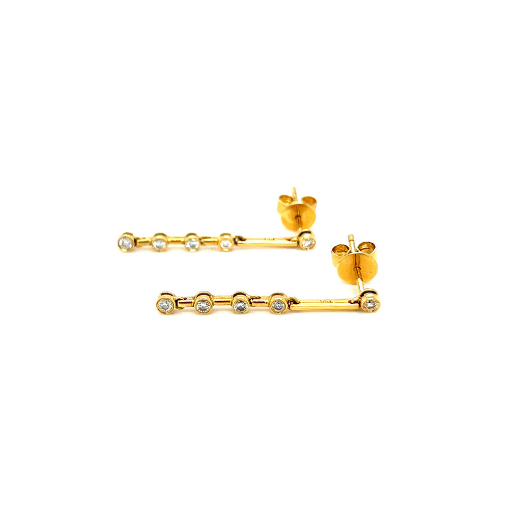 GATSBY 18 Carat Gold Diamond Tamara Earrings