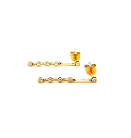 GATSBY 18 Carat Gold Diamond Tamara Earrings