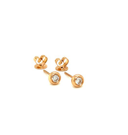 LILA Rose Gold Bitsy Diamond Stud Earrings.