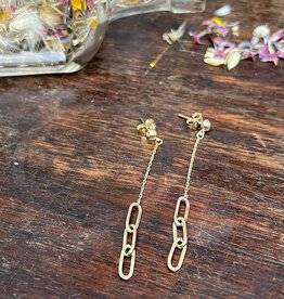 LILA Gold Liv Chain Drop Earrings