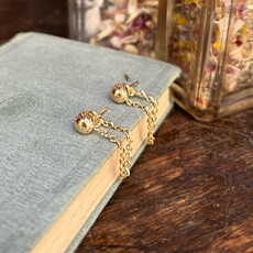 Boho Gold Chain Loop Earrings