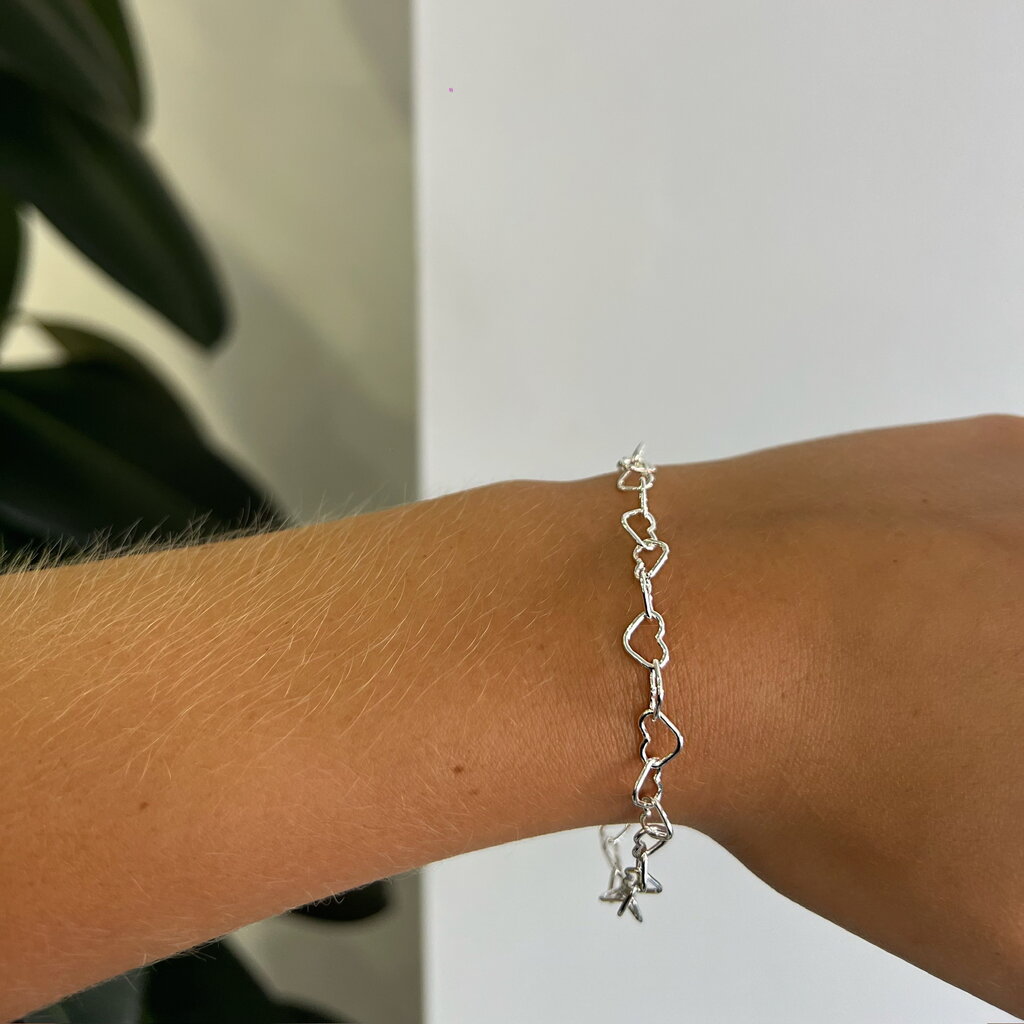 DARCY Silver Mia Heart Bracelet