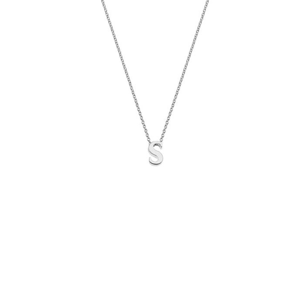 DARCY Silver Threaded Initials Necklace