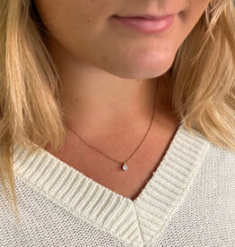 LILA Rose Gold Lillie Diamond Necklace