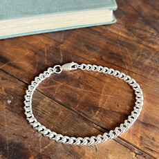 METRO Bold Sterling Silver Curb Bracelet