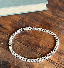 METRO Bold Sterling Silver Curb Bracelet