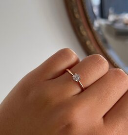 GATSBY Rose Gold Diamond Charlotte Ring