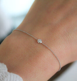 LILA White Gold North Star Diamond Bracelet  0.10 ct