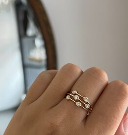BLOSSOM Gold Moet Diamond Ring 0.38ct