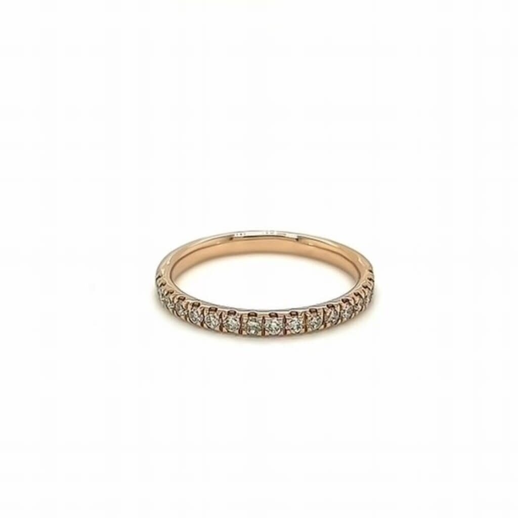 KENSINGTON Rose Gold Elsa Eternity Ring 0.31ct