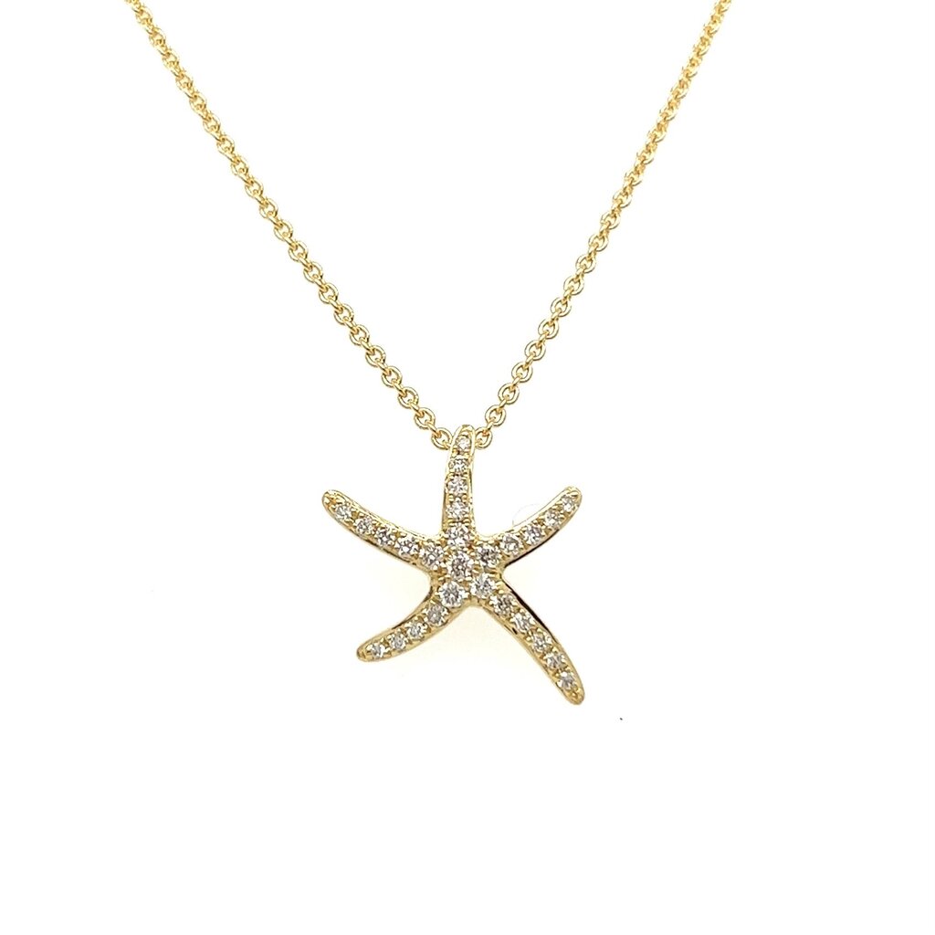 OCEANIA Gold Diamond Starlet Necklace