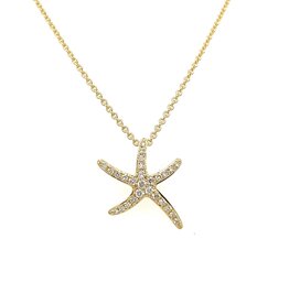 OCEANIA Gold Diamond Starlet Necklace