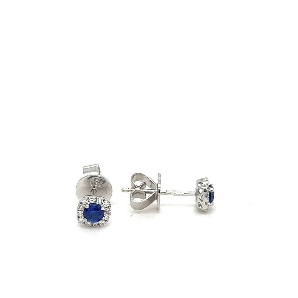 OCEANIA White Gold Sapphire and Diamond Sadie Earrings
