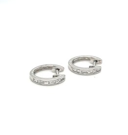 GATSBY White Gold Diamond Mabel Hoop Earrings 0.33ct