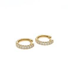 GATSBY Gold Diamond Hazel Hoop Earrings 0.50ct