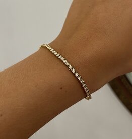 KENSINGTON Gold Aaliyah Diamond Tennis Bracelet