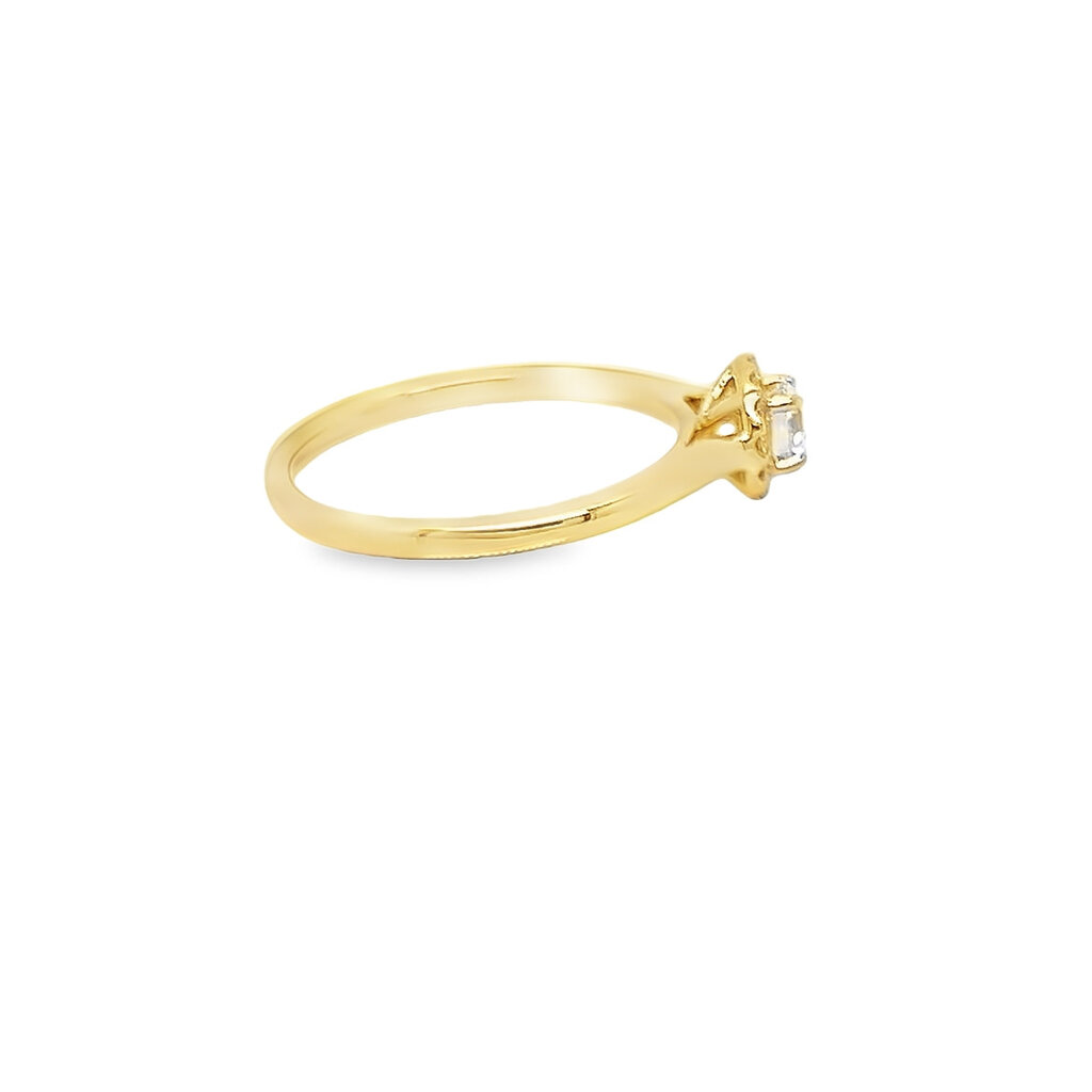 Bespoke 18 Carat Gold Solar Diamond Harriet Ring