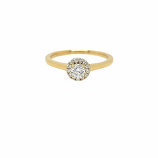 Bespoke 18 Carat Gold Solar Diamond Harriet Ring