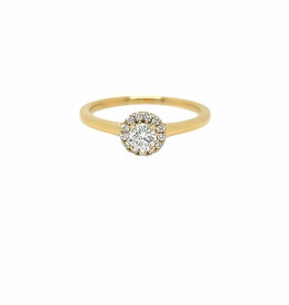 Bespoke 18 Carat Gold Solar Diamond Harriet Ring