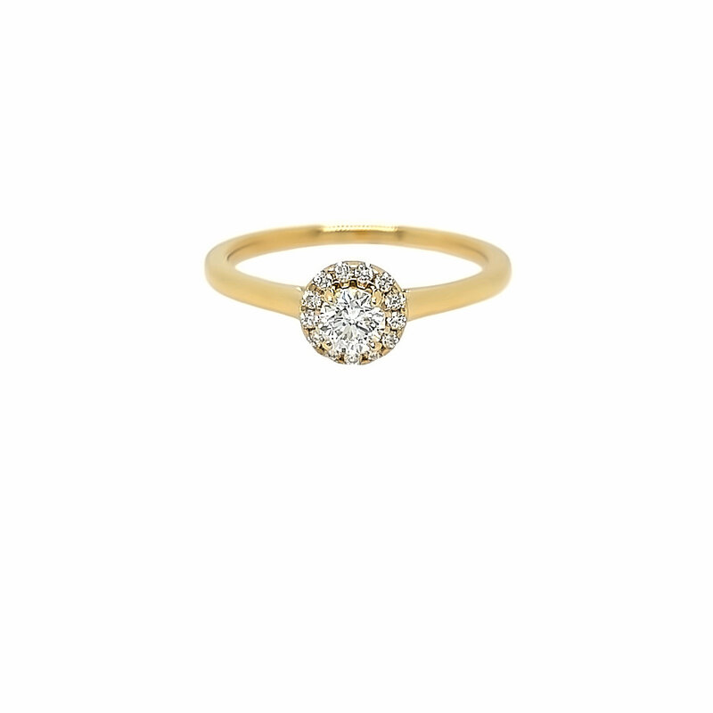 Bespoke 18 Carat Gold Solar Diamond Harriet Ring