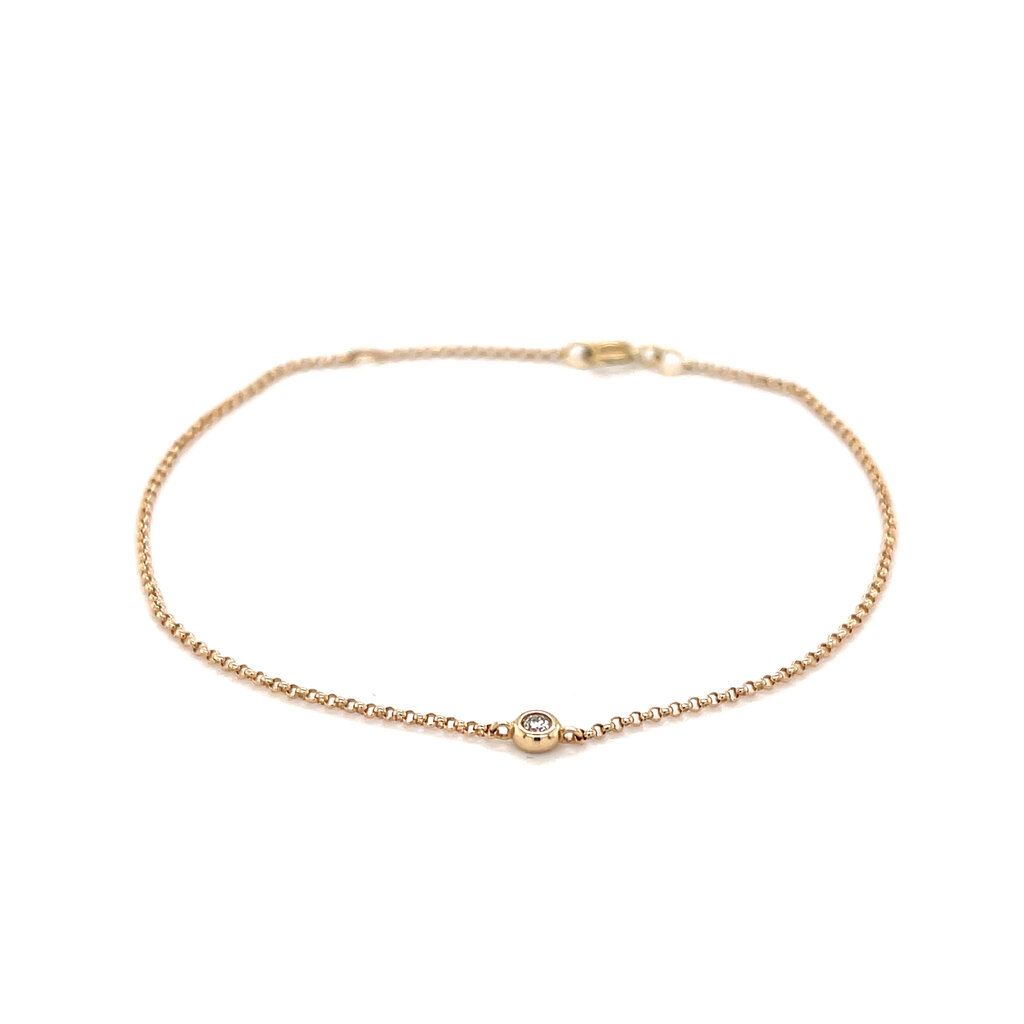 LILA Rose Gold North Star Diamond Bracelet   0.10 ct