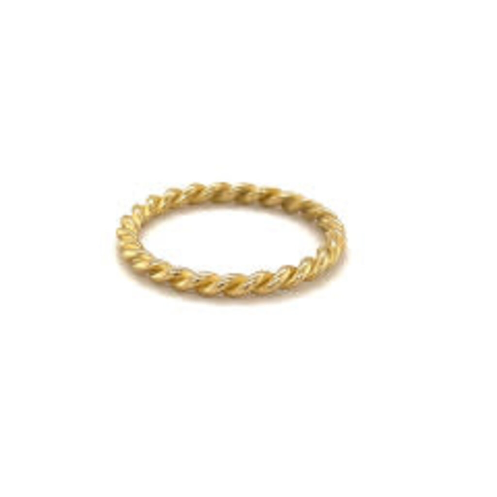 LILA Gold Twisted Stacking Ring