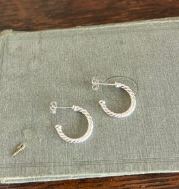 Silver Hattie Hoop Earrings
