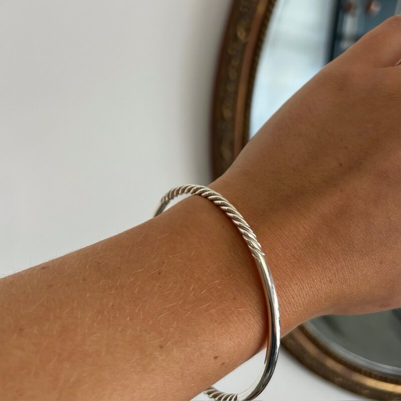 Silver Hattie Bangle