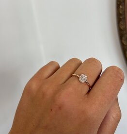 GATSBY  Rose Gold Monique Oval  Diamond Ring