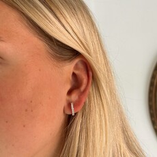 GATSBY Gold Diamond Hazel Hoop Earrings 0.50ct