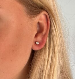 TONIC Rose Gold Bitsy Diamond Stud Earrings.