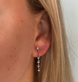 GATSBY 18 Carat Gold Diamond Tamara Earrings