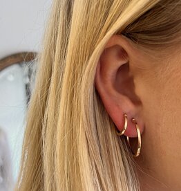 KENSINGTON Gold Polo Hoop Earrings