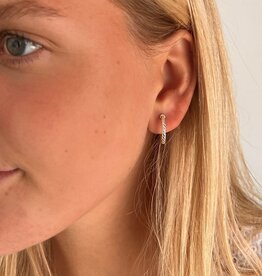 Silver Hattie Hoop Earrings