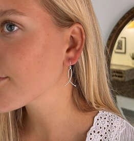 Silver Belle Drop Earrings