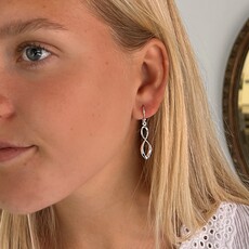 Silver Elena Drop Earrings