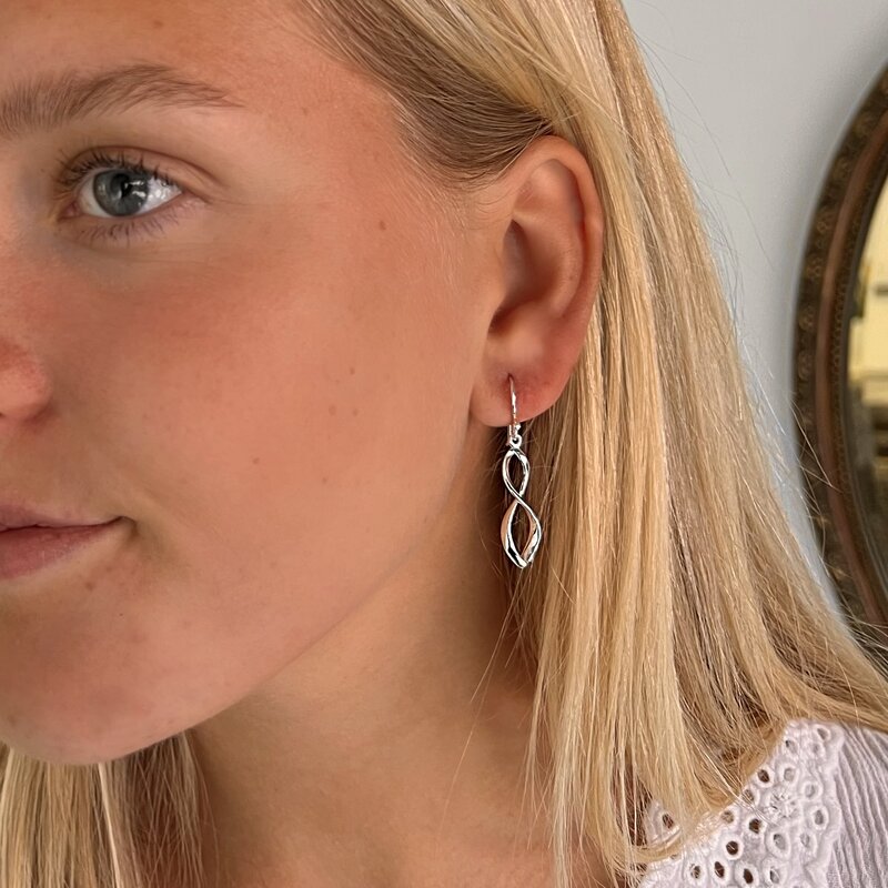 Silver Elena Drop Earrings