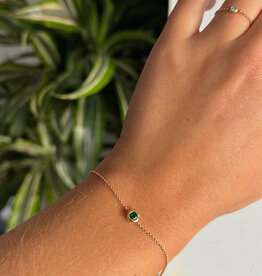 OCEANIA Gold Elphine Emerald Bracelet
