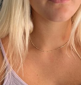 LILA Gold Jasmine Curb Necklace