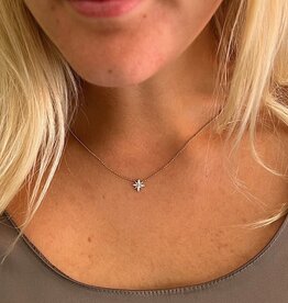 BLOSSOM Gold Lotus Diamond Necklace