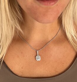 GATSBY White Gold Diamond Eveline Necklace