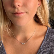BLOSSOM White Gold Izzie Diamond Necklace