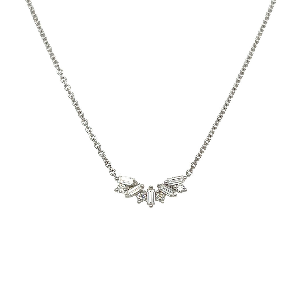 BLOSSOM White Gold Izzie Diamond Necklace