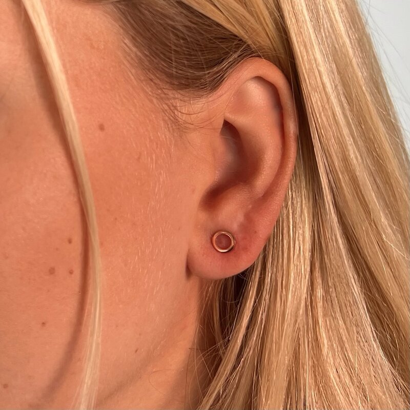 Rose Gold Ringlet Earrings